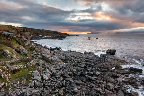 Kustlijn Van Elgol Beach Isle Skye Schotland — Stockfoto