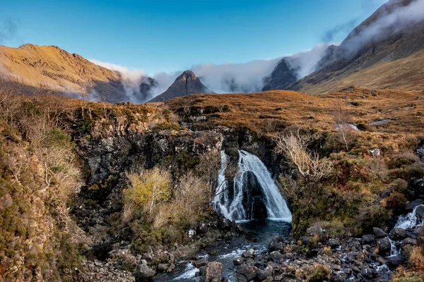 Fairy Pools Est Situé Dans Les Contreforts Des Black Cuillins — Photo