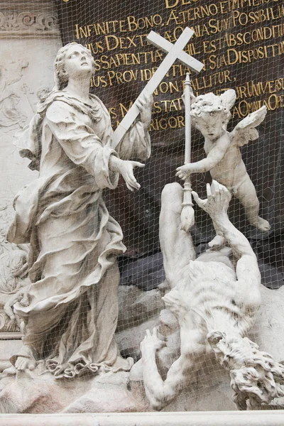 Célèbre colonne sur la rue Graben, Vienne — Photo