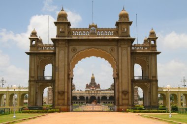Palace of Mysore in India clipart