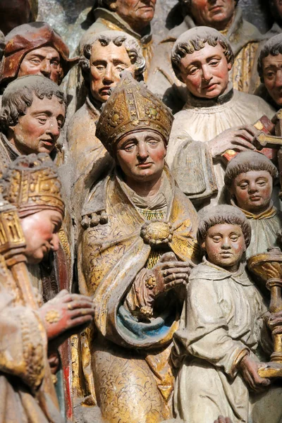 Sculpture in Amiens cathedral — Stock Photo, Image