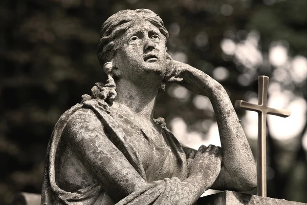 Statua in lutto — Foto Stock