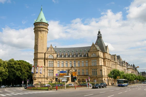 Luxembourg Bank — Stock Photo, Image