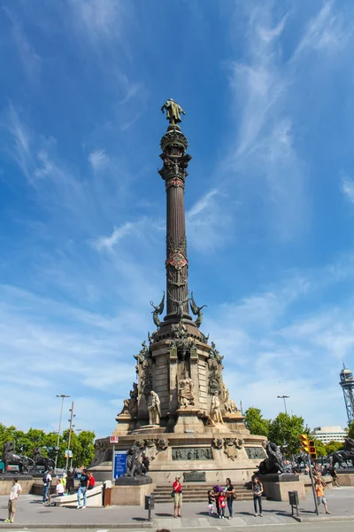 Памятник Колумбу в Барселоне — стоковое фото