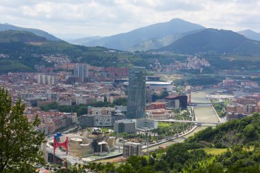 Bilbao'nun merkezinde panorama