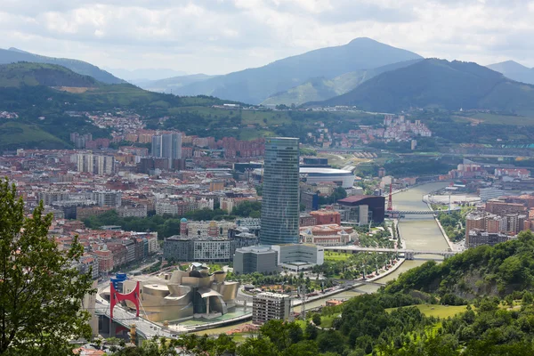 Panorama w centrum Bilbao — Zdjęcie stockowe