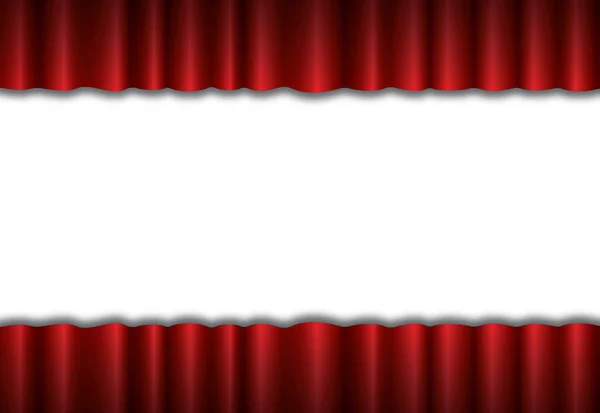 Kırmızı tiyatro ipeği perde arkası dalga, EPS10