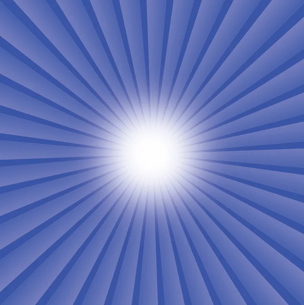 Abstraits rayons fond d'étoile bleue éclatement — Image vectorielle