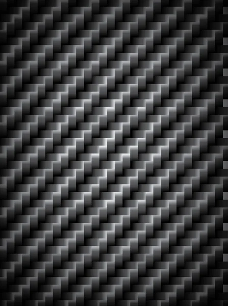 Carbon fiber texture, bound crosswise fibers background, EPS10 — Stock Vector