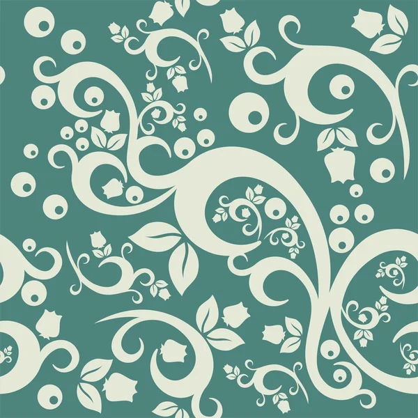 あなたのデザインのためのエレガントな花のヴィンテージシームレスパターンの背景 — ストックベクタ