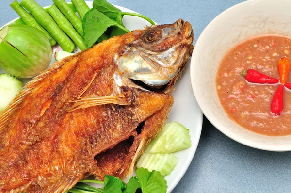 Pan fried fish — Stock Photo, Image