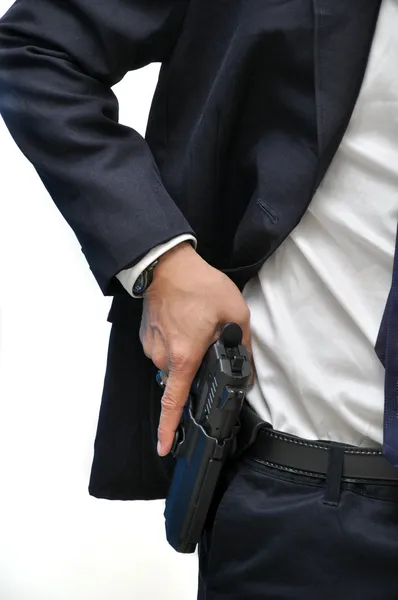 Man with gun — Stock Photo, Image