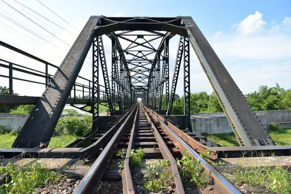 Most železniční trati — Stock fotografie