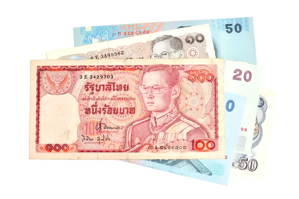 100 Baht Thai banknotes — Stock Photo, Image