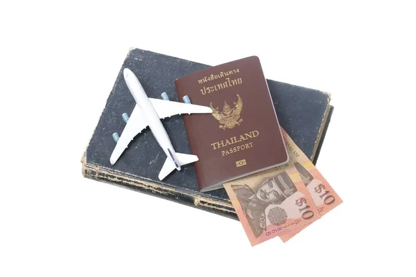 Billet Brunei Darussalam et passeport Thaïlande — Photo