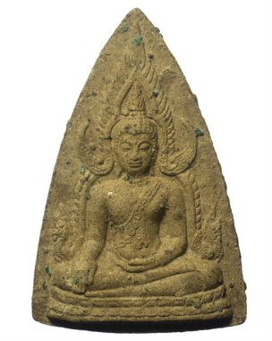 Buddha chinarat muska phitsanulok vilayeti, beyaz arka planda izole