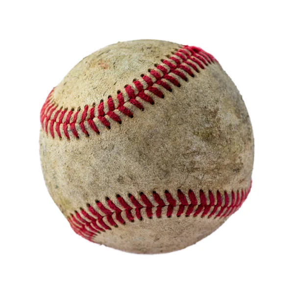 Close Baseball Ball Isolated White Background — Stock Photo, Image