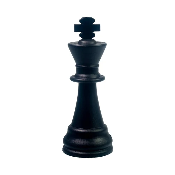 Close Chess King White Background — Stock fotografie
