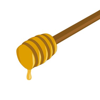 Bal damlayan bal, beyaz bir arka planda izole edilmiş bir bal topuna damlıyor. Sağlıklı gıda kavramı. 