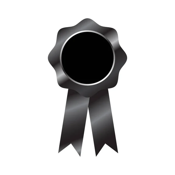 Preissymbole Auszeichnung Mit Bändern Design Isoliert Auf Weißem Hintergrund Symbol — Stockvektor