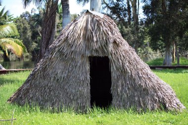 Küba - kırsal thatched kulübe