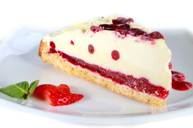 çilek ile kızılcık turta