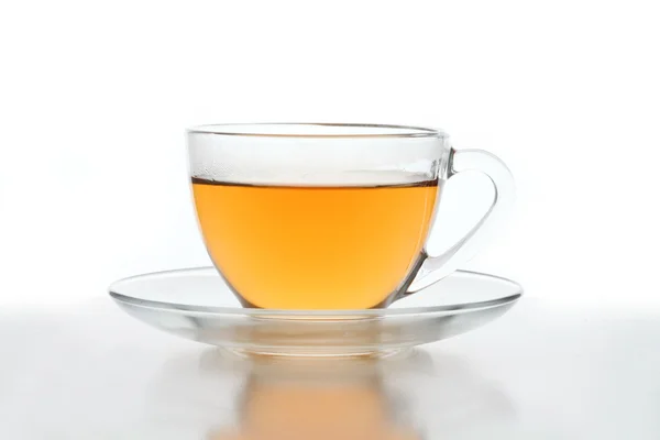 Una tazza di tè isolato su bianco Foto Stock
