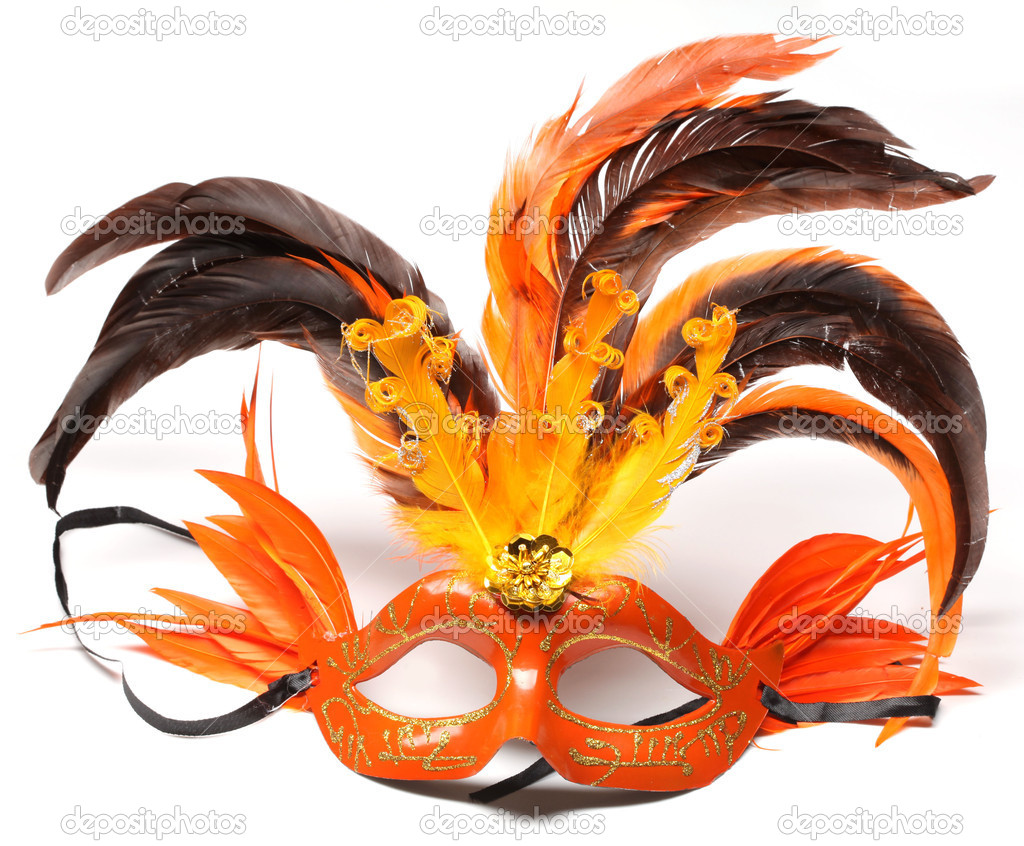 Masquerade mask isolated on white background Stock Photo by ©anyamuse