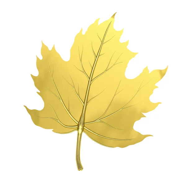金色のカエデの葉 — ストック写真