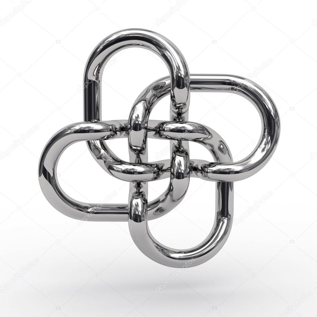 Complex knot of metal pipes