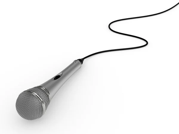 Microphone with cable — Stock Photo, Image