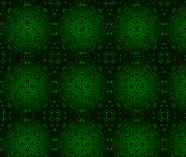 Fondo de pantalla verde retro. Sin costuras — Vector de stock