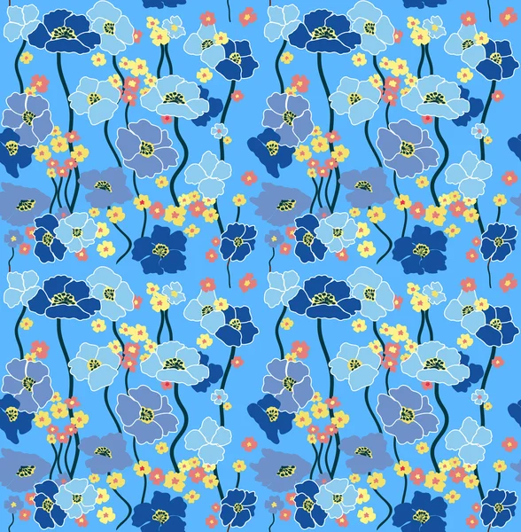 Bloemen wallpaper. naadloze — Stockvector