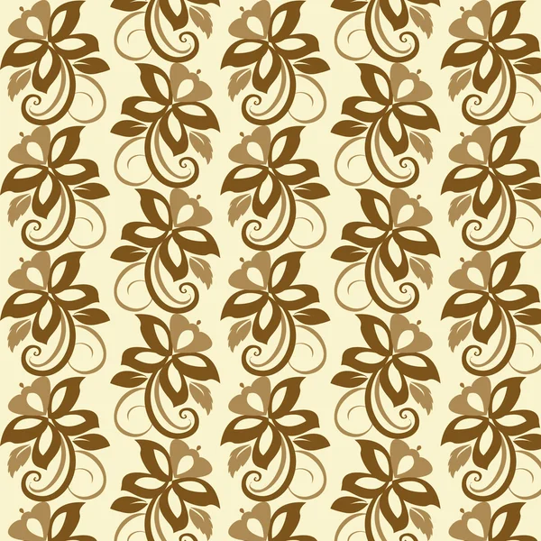 Floral wallpaper. Seamless — Stock Vector