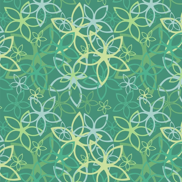 Floral abstracte achtergrond, naadloze — Stockvector