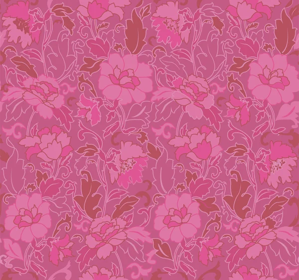 Fondo abstracto floral sin costuras — Vector de stock