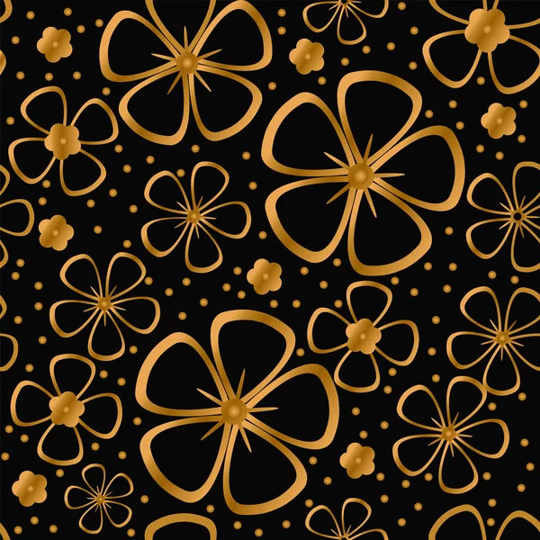 FLORAL fondo abstracto, sin costuras — Vector de stock