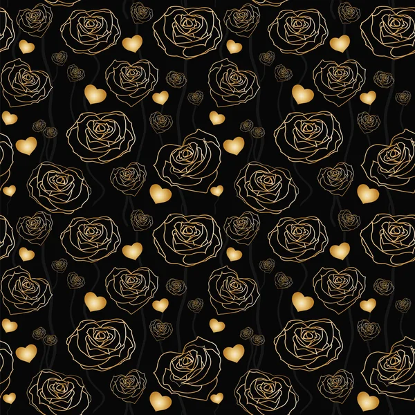 Fond rose floral, sans couture — Image vectorielle