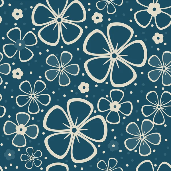 Floral abstracte achtergrond, naadloze — Stockvector