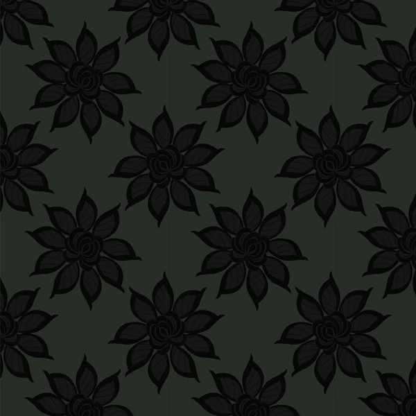 FLORAL fondo abstracto, sin costuras — Vector de stock