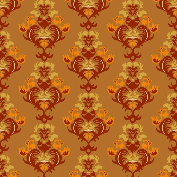 Fondo vintage floral, patrón — Vector de stock