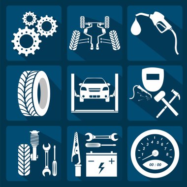 Araba Servis simge kümesi