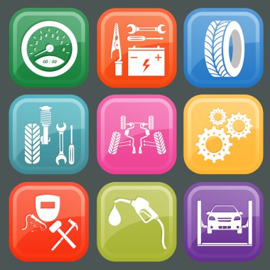 Araba Servis simge kümesi