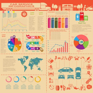 Araba Servisi, tamir infographics
