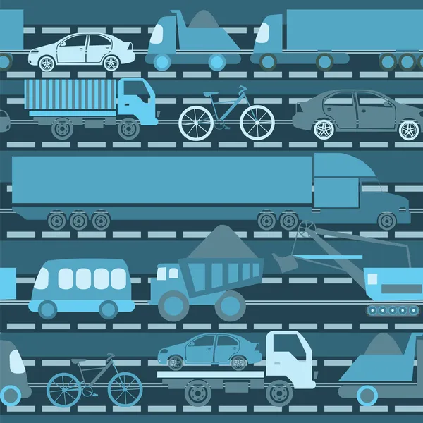 汽车服务和某些类型的运输背景 — 图库矢量图片