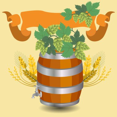 buğday ve şerbetçiotu ile namlu kupa