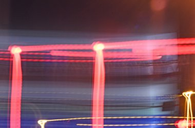 trafik ışıkları gece boyunca