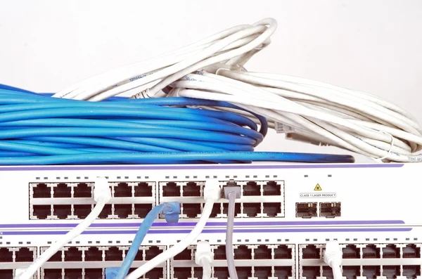 Server dan kabel — Stok Foto
