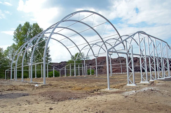 Construction site of modern warehouse — Φωτογραφία Αρχείου