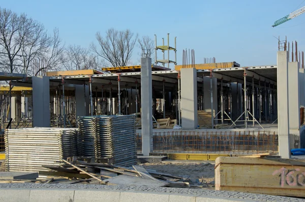 New building during construction — Stock Photo, Image